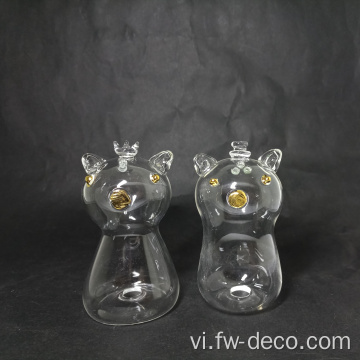 Glass Spice Muối và Chai Shaker Chai đặt